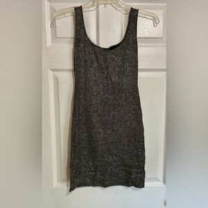 Elegant Black Glitter Dress